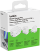 Ładowarka sieciowa Belkin 3-Port GaN Wall Charger 100W + Travel Adapter Kit White (WCH016HQWH) - obraz 3