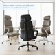 Офісне крісло OfficePro Delicate OC690BR Brown PVC (OC690BR) - зображення 10