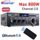 Двухканальный усилитель звука Woopker AK45 Hi-Fi (2x90 Вт) с Bluetooth - изображение 1