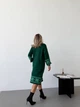 Вʼязана cукня вишиванка MARINA, колір Смарагд, розмір One Size - изображение 7