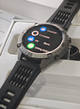 Чоловічий смарт-годинник чорний спортивний Amoled Bluetooth 5.0 два ремінці Uwatch Smart Titan 2 (408394) - зображення 4