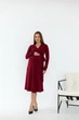 Платье для беременных и кормящих на запах Bondy S (42) Lullababe LB05BN104 бордовый - изображение 2