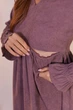 Платье из микровельвета для беременных и кормящих Lille XL (48) Lullababe LB05LL171 фрезовый - изображение 5