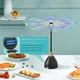 Вентилятор-відлякувач мух Neijiaer Fly Fans SZ-TD005 USB-C / 2×AA зі світловідбивними лопатями 4 шт. чорний - зображення 3