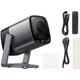 Проектор домашний кинотеатр HOCO DT7 1920x1080 Android Wi-Fi/BT серый - изображение 2