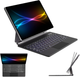 Чохол-клавіатура TECHGEAR для Samsung Galaxy Tab S10+/S9+/S9 FE+/S8+/S7+/S7 FE 12.4", Bluetooth, трекпад, RGB, чорний - зображення 2