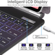 Чохол-клавіатура TECHGEAR для Samsung Galaxy Tab S10+/S9+/S9 FE+/S8+/S7+/S7 FE 12.4", Bluetooth, трекпад, RGB, чорний - зображення 8