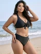 Женский купальник на косточках Fuba 28107-4 черный 54 (3XL) - изображение 8