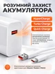 Комплект швидка зарядка LEXEGO 90W блок живлення USB-A з кабелем USB Type-C для Xiaomi Samsung Huawei ксяомі самсунга зарядний пристрій зі шнуром для телефона планшета ноутбука HyperCharge Turbo Charge Quick Charge білий (XMK-90W) - зображення 3