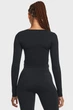 Жіночий чорний лонгслів UA Train Seamless LS Under Armour XL 1379150-001 - изображение 3