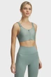 Жіночий м'ятний топ UA Infinity High Zip 2.0 Bra Under Armour XS D-DD 1384118-348 - изображение 1