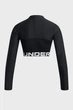 Женский черный топ HeatGear Rib 1/4 Zip LS Under Armour LG 1388692-001 - изображение 4