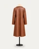 Дублёнка пальто женская двусторонняя 3XL Коричневый (PONTOS-W20) - изображение 3