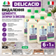 Буферний кислотний засіб MARBEC DELICACID для видалення залишків цементу, висолів і вапняного нальоту, 6 шт × 1 л - зображення 2