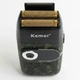 Электрическая беспроводная бритва для мужчин, USB-C, Kemei KM-2027, Пиксель / Мужская аккумуляторная электробритва / Шейвер - изображение 5