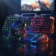 Ігровий комплект Hurricane GF-500Kit 4 в 1 клавіатура миша гарнітура килимок RGB підсвічування 1600 DPI для ПК ноутбука - зображення 4