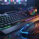 Ігровий комплект Hurricane GF-500Kit 4 в 1 клавіатура миша гарнітура килимок RGB підсвічування 1600 DPI для ПК ноутбука - зображення 5