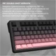 Клавиатура беспроводная Ajazz MK87 Pitaya Switch Black/Pink (MK87-P-S-P) - изображение 15