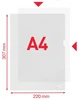 Teczka narożna Esselte A4 115 µm 10 szt Przezroczysta (54820) (5701216548205) - obraz 2