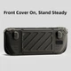 Защитный комплект Skull & Co. StandGrip + Front Cover для Steam Deck, чехол-подставка, TPU + PC, Smoky Black - изображение 5
