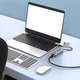 Високошвидкісний Мережевий адаптер 5000 Мбіт/с Type-C + USB 3.2 - RJ45 LAN Ethernet Gigabit Metal (49070) - зображення 7