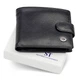 Кожаное мужское портмоне на кнопке ST Leather ST-104-1 черный - изображение 3