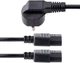 Przewód zasilający StarTech Typ-Y 18AWG - 2xC13 10 A 250 V 2 m Black (PXT101YEU2M) - obraz 3