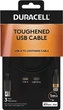 Kabel Duracell USB Type-A - Lightning 1 m Black (DRU5012A) - obraz 2