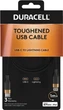 Kabel Duracell USB Type-A - Lightning 1 m Black (DRU5014A) - obraz 2