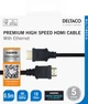 Кабель Deltaco HDMI - HDMI 0.5 m Black (R00100001) - зображення 3