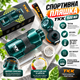 Спортивна пляшка TKK 1500 мл (1,5 л) зелена — Tritan BPA Free, ударостійка еко-пляшка для води з антиковзкою вставкою - зображення 6