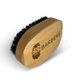 Щетка для бороды Barbers Bristle Beard Brush с натуральной щетиной кабана овальная деревянная для ухода и структурирования бороды - изображение 2