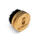 Щетка для бороды Barbers Round Beard Brush с натуральной щетиной и деревянной ручкой для профессионального ухода и массажа кожи лица - изображение 2