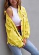 Сорочка жіноча Oversize джинсова однотонна подовжена G&N Жовта 22845 L (укр 48-50) - зображення 2