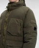C.P. Company Flatt Nylon Long Jacket - чоловіча парка, хакі, розмір L - изображение 2