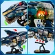 Великий stem конструктор 3D Механічна Акула 1277 деталей 45,5 см акула робот з рухомими елементами та підсвічуванням - зображення 6