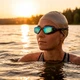 Очки для плавания взрослые Aquaget с зеркальными поликарбонатными линзами UV400 Anti-fog и силиконовыми уплотнителями с берушами и футляром черные (JDT-0851782) - изображение 8