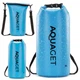Гермомішок Aquaget AQ0023 з PVC IPX6 з рулонною застібкою пряжкою та регульованим ременем блакитний 20 л (JDT-0851953) - зображення 10