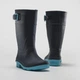Дитячі водонепроникні гумові чоботи Kamik Raindrops (Navy/Teal) розмір 38.5 - зображення 2