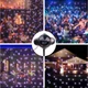 Светодиодный лазерный проектор уличный Christmas Snowfall Projector WL-808 для отделки уличной иллюминации дома и помещений со стойкой защита IP65 цветом свечения Белый основа Черный - изображение 5