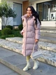 Пуховик женский удлиненный бежевый 48-50 р5041.М548 - изображение 4