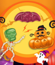 Жувальні цукерки Chupa Chups Halloween Gummy Fruit Candy Scary Mix 450г - зображення 2