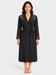 Халат женский больших размеров демисезонный ROZA 250306/3 2XL Черный (4824005775512) - изображение 1