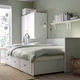 Раскладной диван - кровать с 2-мя матрасами IKEA HEMNES / ÅGOTNES белый 80х200 см 794.281.17 - изображение 2