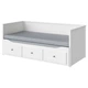 Раскладной диван - кровать с 2-мя матрасами IKEA HEMNES / ÅGOTNES белый 80х200 см 794.281.17 - изображение 1