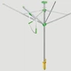 Сушарка для білизни вулична Juwel NovaPlus 600 Lift Green (30091) - изображение 3