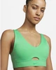 Спортивний топ жіночий Nike Df Indy Plunge Cutout Bra L Салатовий DV9837-363 - зображення 4