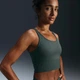 Спортивний топ жіночий Nike W Nk Inf Wide Rib Bra S Зелений HF1542-338 - зображення 6