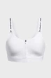Спортивный топ женский Under Armour Ua Infinity High Zip 2.0 Bra XL Белый 1384118-100 - изображение 4