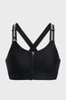 Спортивный топ женский Under Armour Ua Infinity High Zip 2.0 Bra XL Черный 1384118-001 - изображение 4
